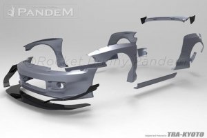 Honda Civic Front Splitter - GReddy - Pandem Wide Body V1.5 - `92-`99